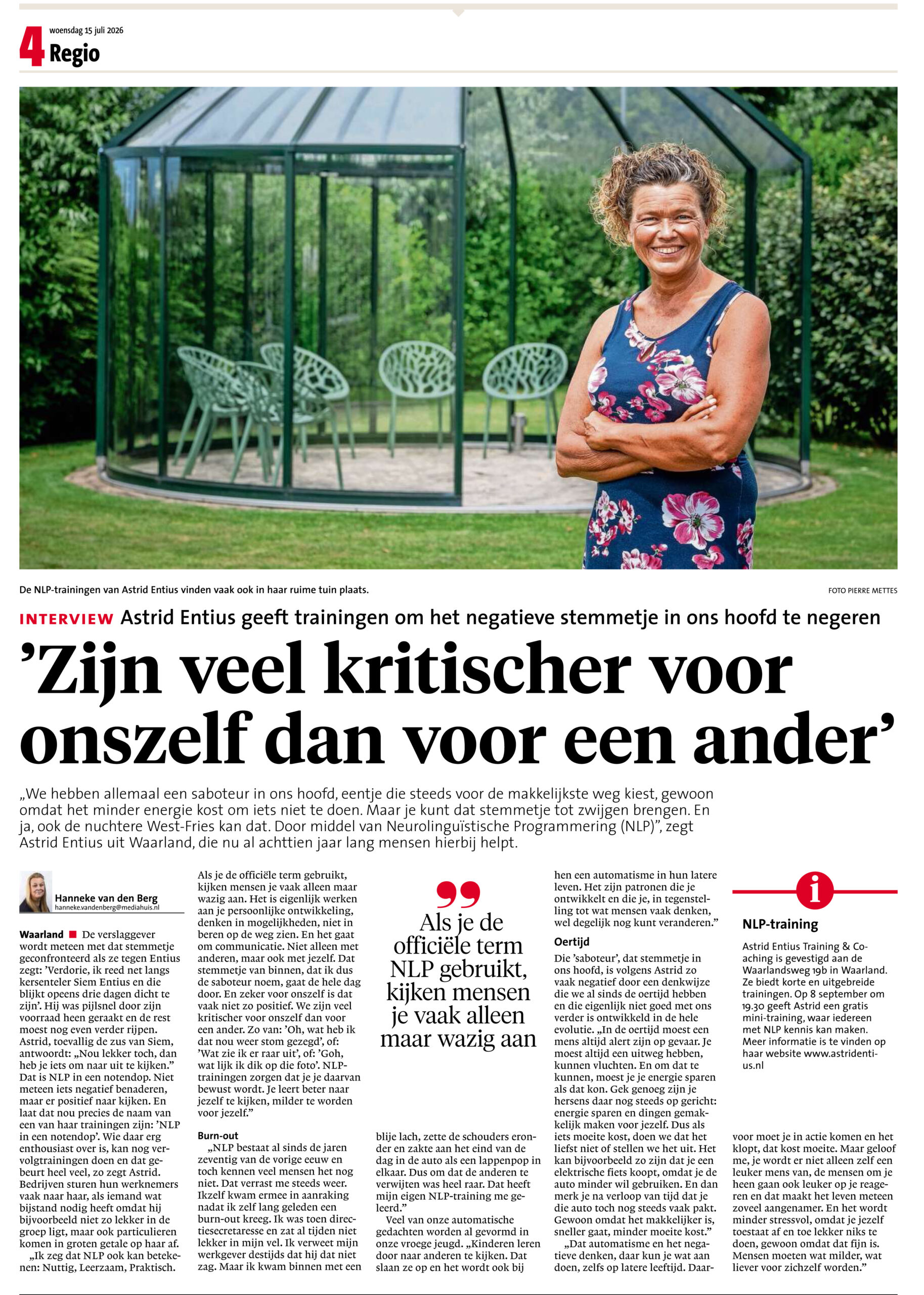 Interview NHD juli 2026